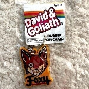 David & Goliath "Foxy" Rubber Keychain